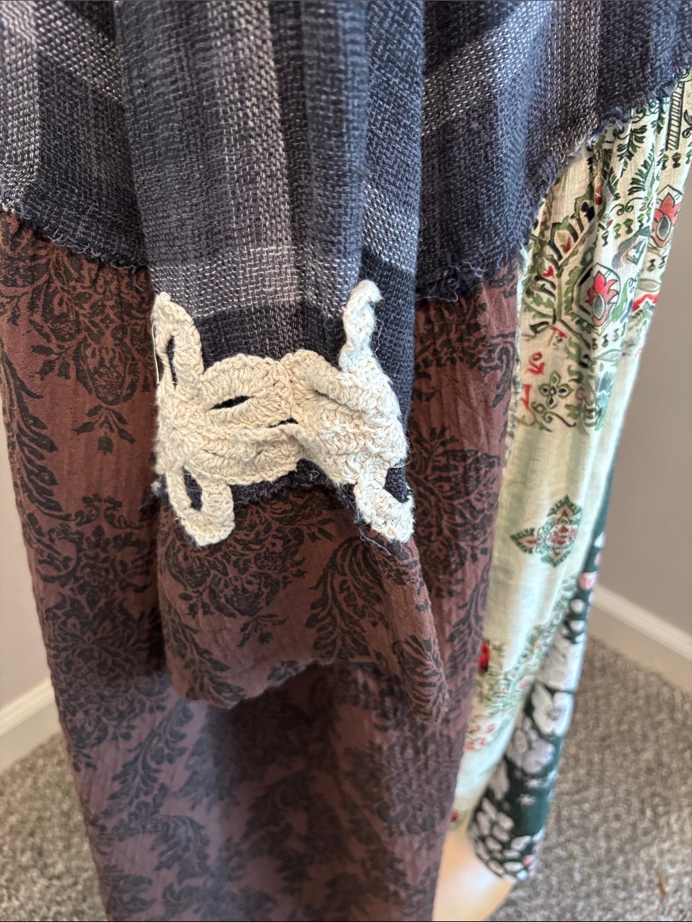 Long multi fabric shacket - Picture 5 of 8